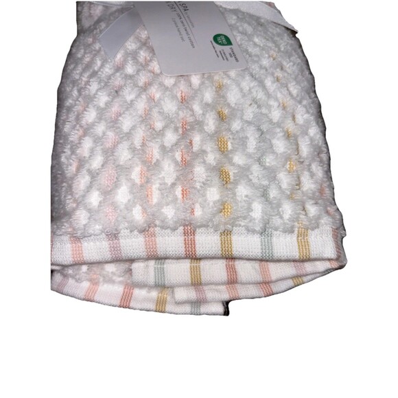 Kassaspa Multicolor Striped Hand Towels Set of 2 NEW Fast Shipping - Picture 2 of 4
